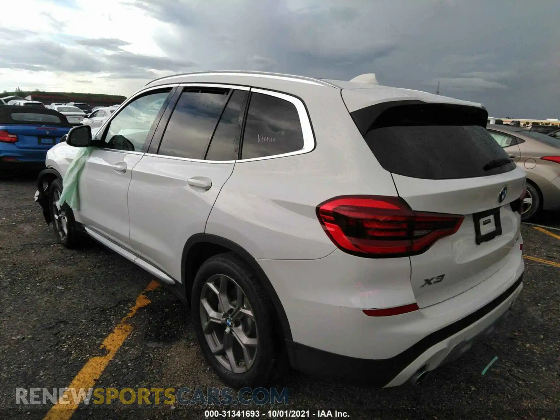 3 Photograph of a damaged car 5UXTY3C02L9C98622 BMW X3 2020