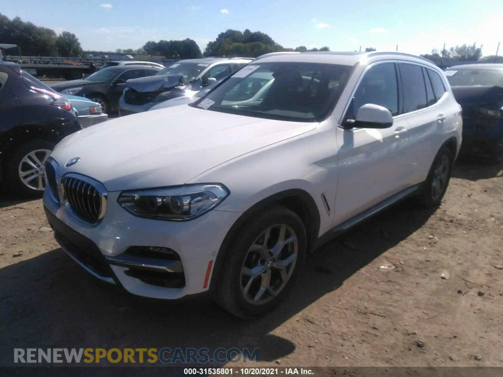 2 Photograph of a damaged car 5UXTY3C03L9C44357 BMW X3 2020