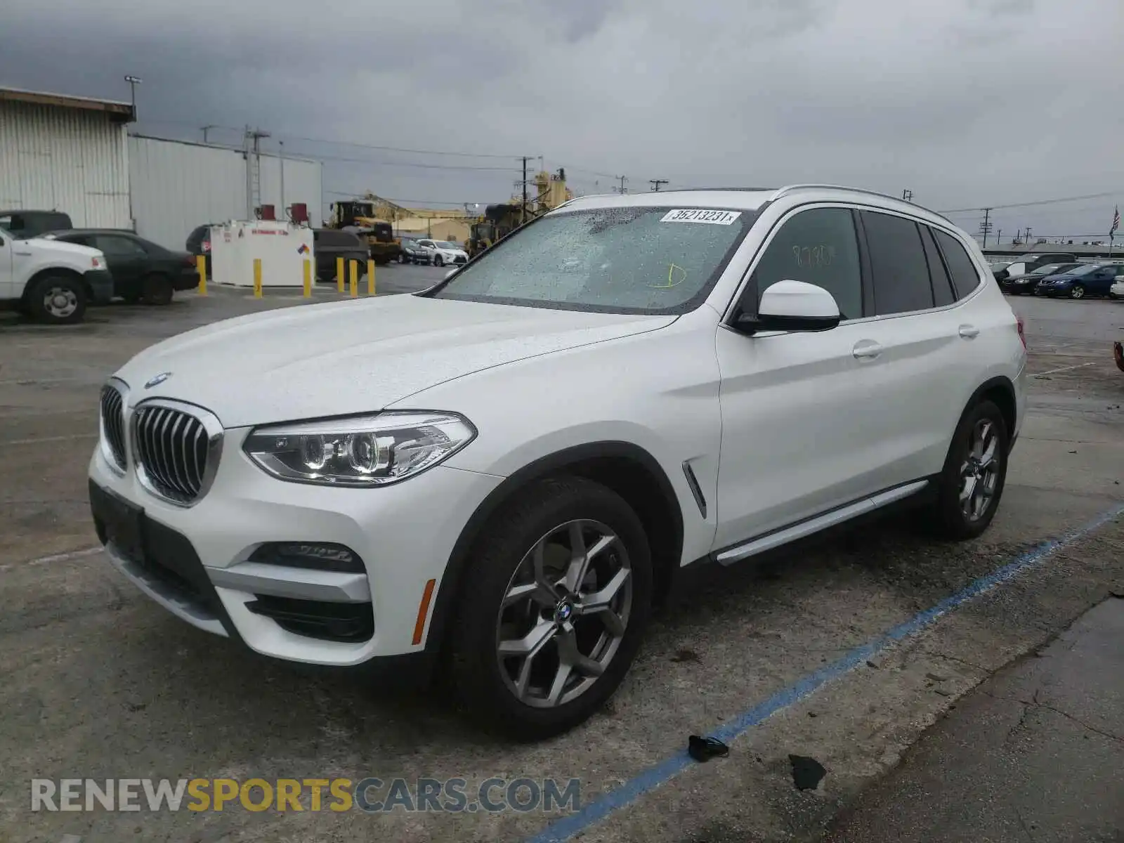2 Photograph of a damaged car 5UXTY3C04L9B10053 BMW X3 2020