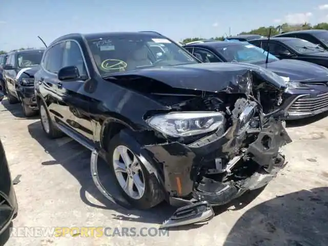 1 Photograph of a damaged car 5UXTY3C04L9D09085 BMW X3 2020