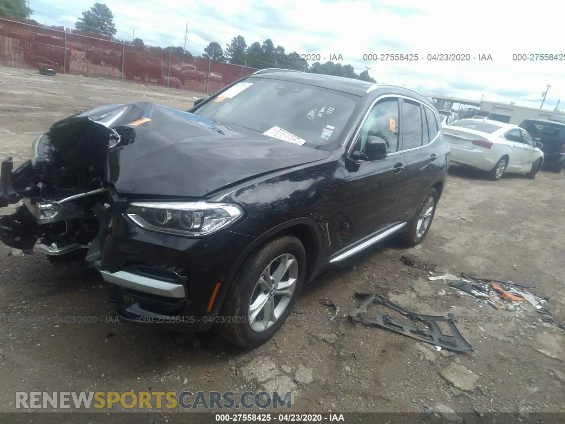 2 Photograph of a damaged car 5UXTY3C04LLU72741 BMW X3 2020