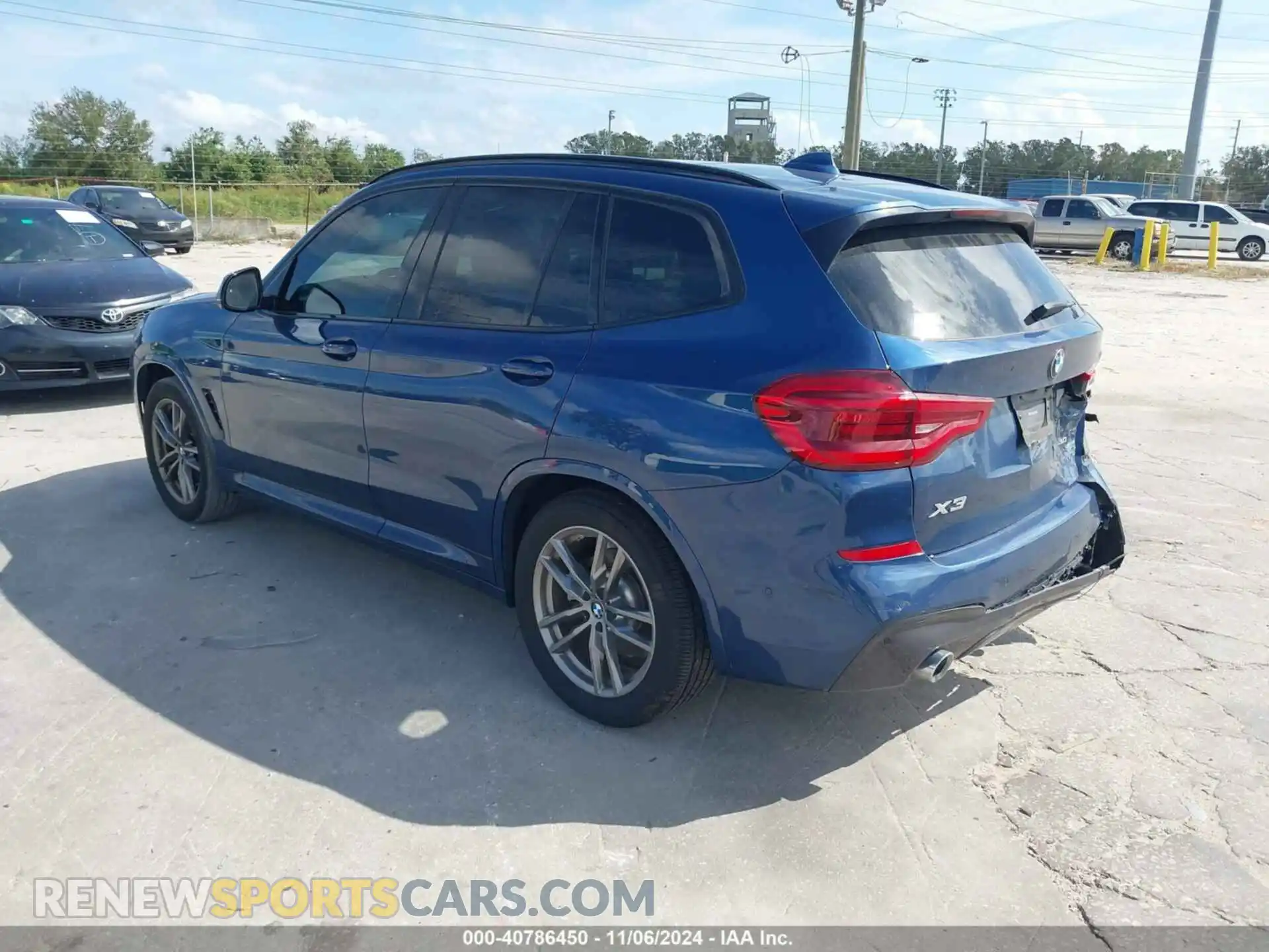 3 fotografías del automóvil dañado 5UXTY3C05L9C54274 BMW X3 2020