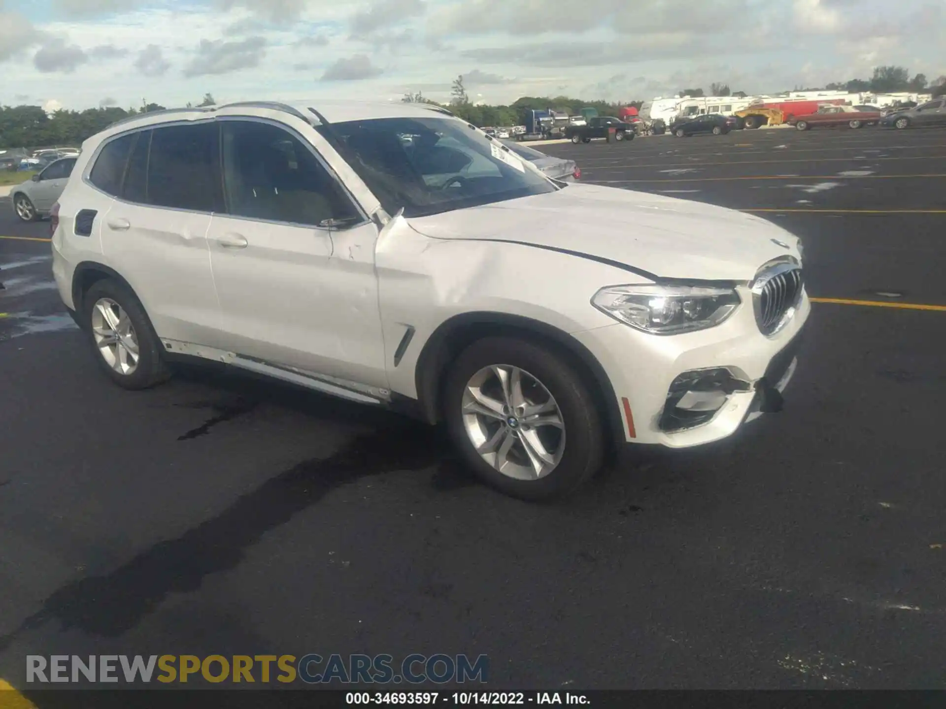 1 Photograph of a damaged car 5UXTY3C05L9D39275 BMW X3 2020