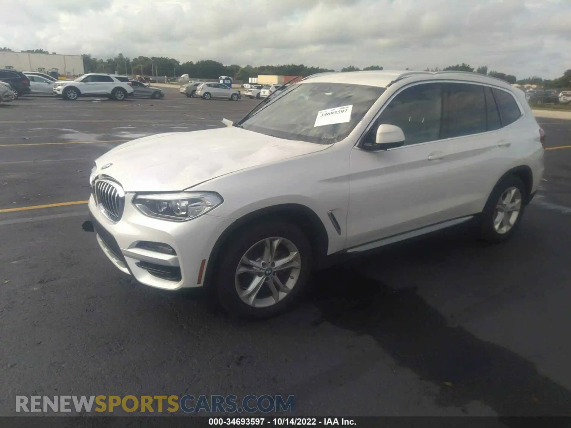 2 Photograph of a damaged car 5UXTY3C05L9D39275 BMW X3 2020