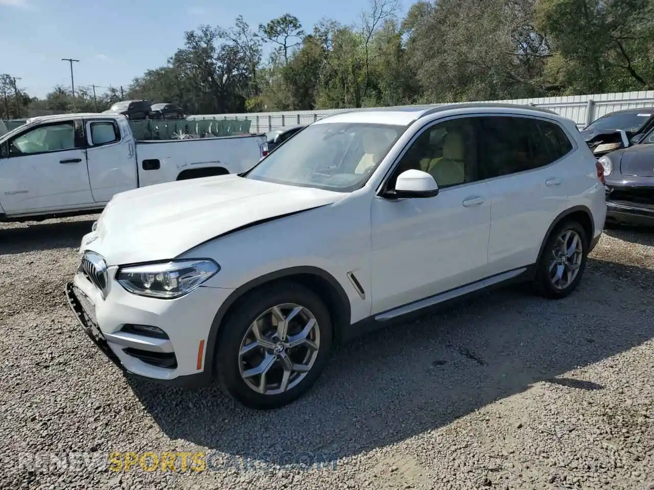 1 Photograph of a damaged car 5UXTY3C05L9D58537 BMW X3 2020