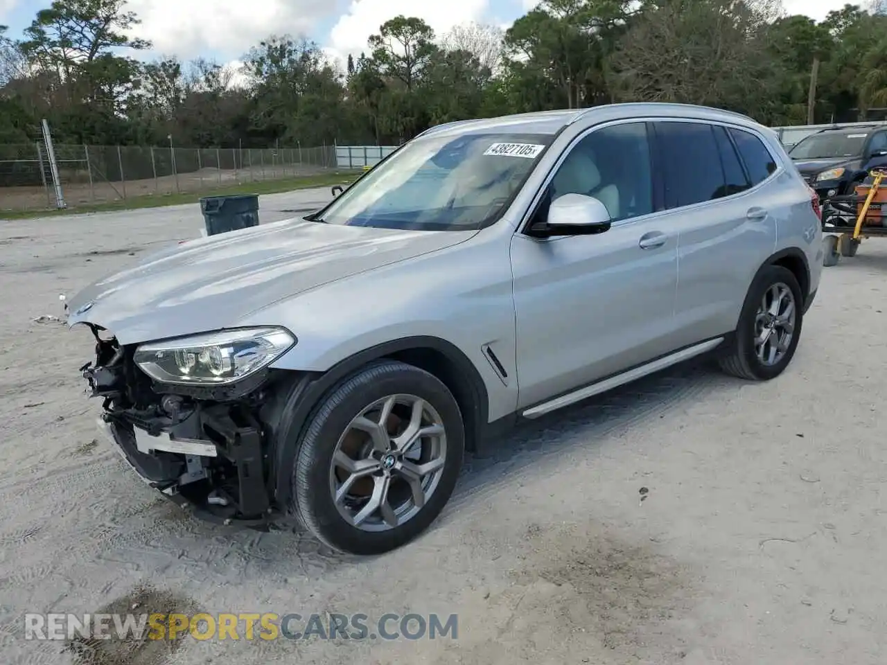 1 Photograph of a damaged car 5UXTY3C06L9C21087 BMW X3 2020