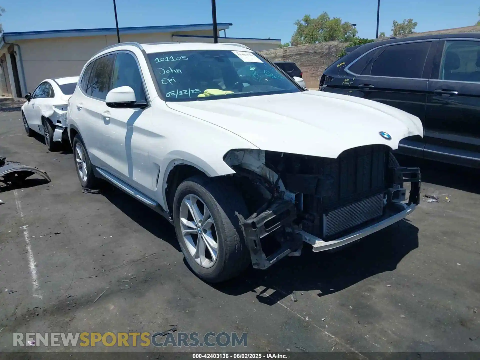 1 Photograph of a damaged car 5UXTY3C06LLU71638 BMW X3 2020