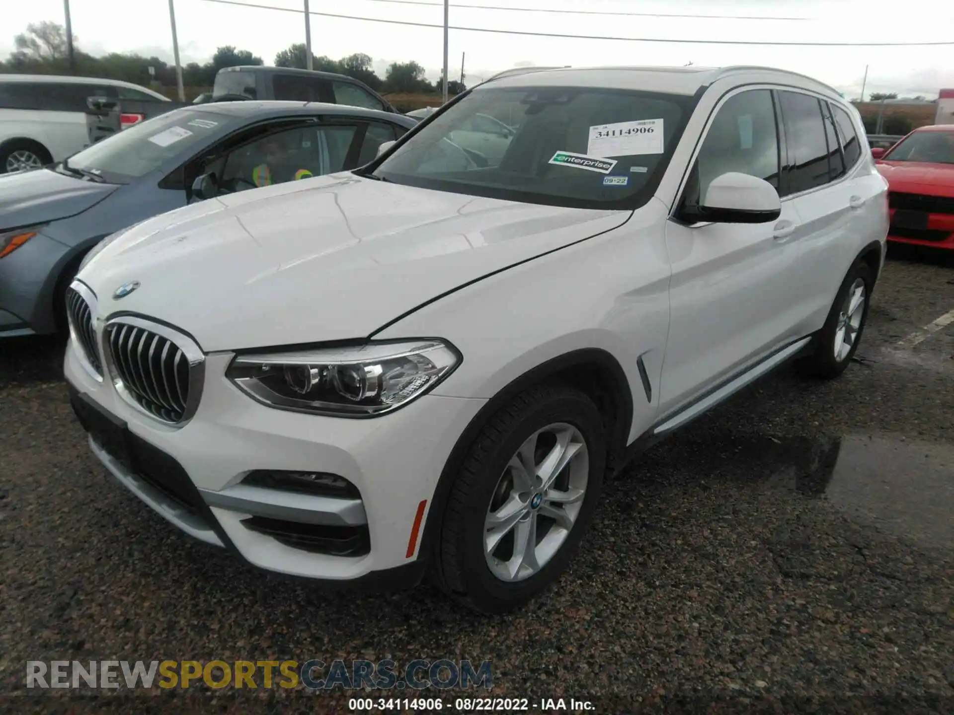 2 Photograph of a damaged car 5UXTY3C07L9B03744 BMW X3 2020