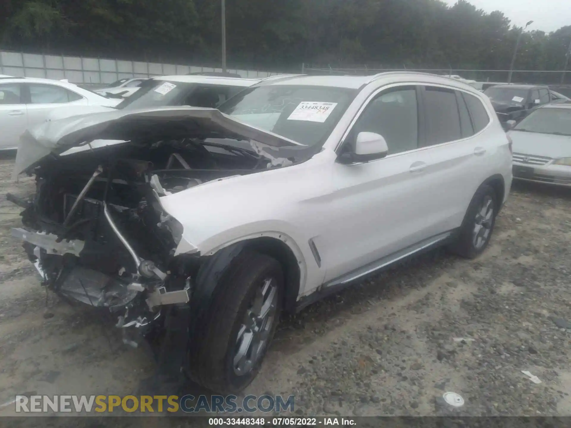 2 Photograph of a damaged car 5UXTY3C07L9C88619 BMW X3 2020