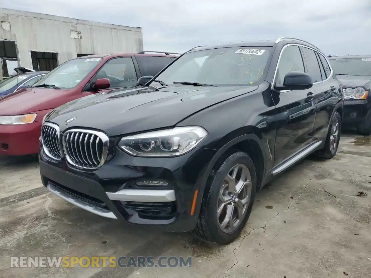 2 Photograph of a damaged car 5UXTY3C08L9C59100 BMW X3 2020
