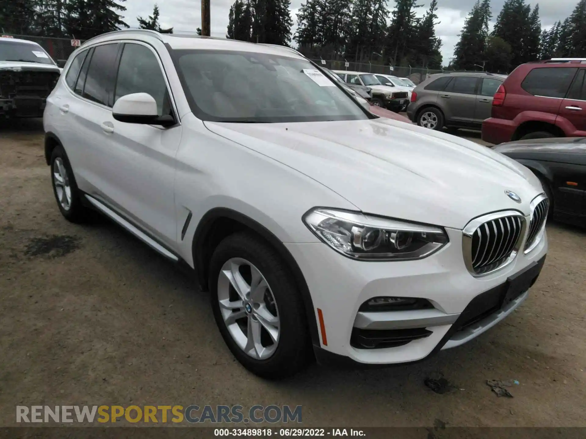 1 Photograph of a damaged car 5UXTY3C09LLE55436 BMW X3 2020