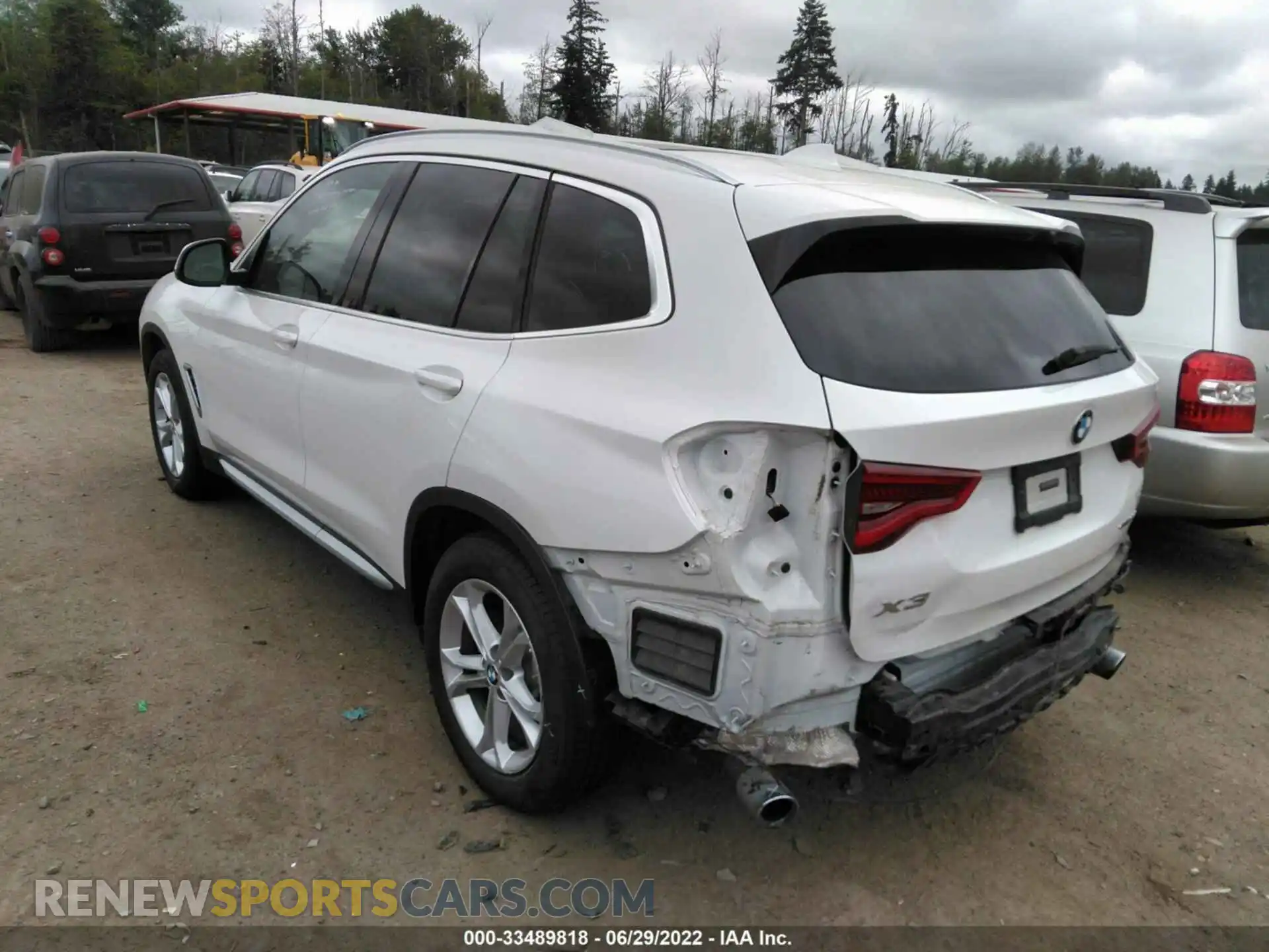 3 Photograph of a damaged car 5UXTY3C09LLE55436 BMW X3 2020