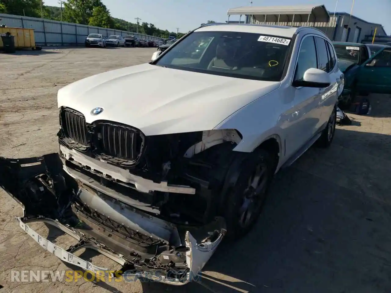 2 Photograph of a damaged car 5UXTY3C0XL9D12329 BMW X3 2020