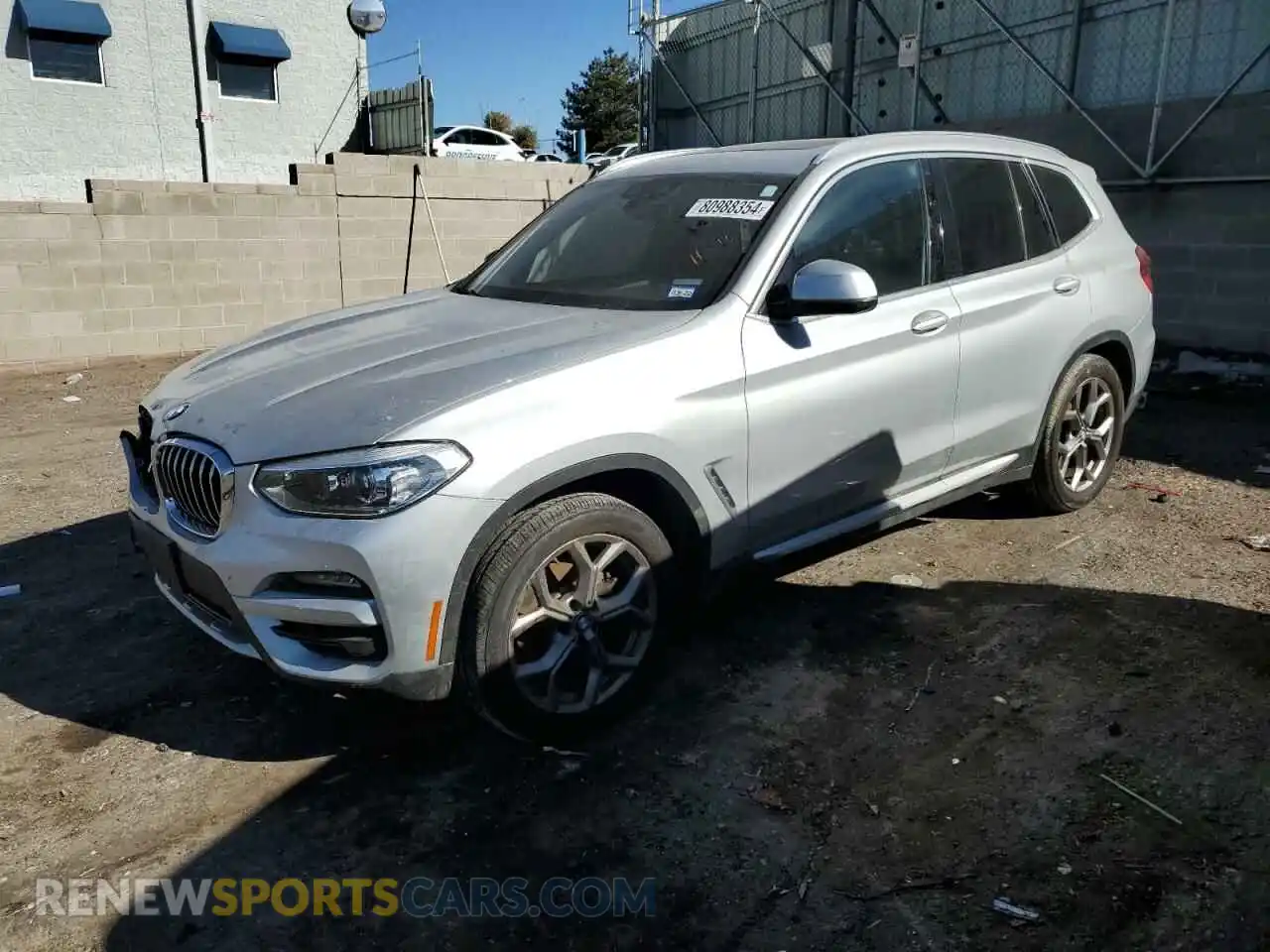 1 Photograph of a damaged car 5UXTY3C0XLLU70914 BMW X3 2020