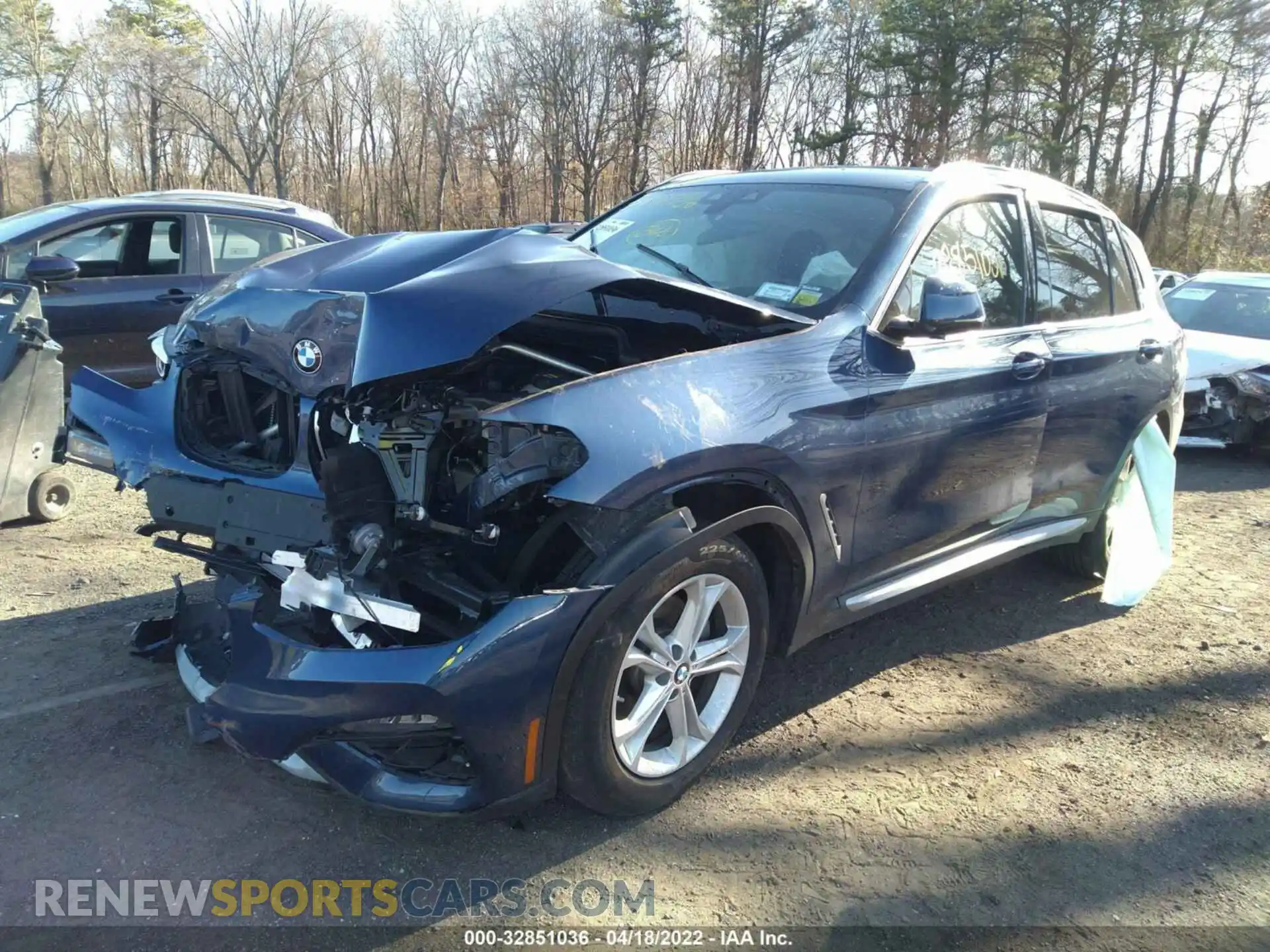 2 Photograph of a damaged car 5UXTY5C00L9B34636 BMW X3 2020