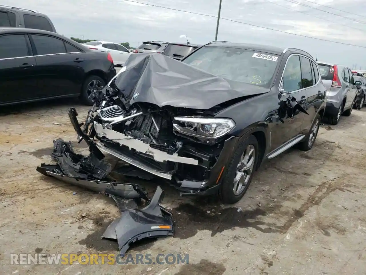 2 Photograph of a damaged car 5UXTY5C00L9B97235 BMW X3 2020