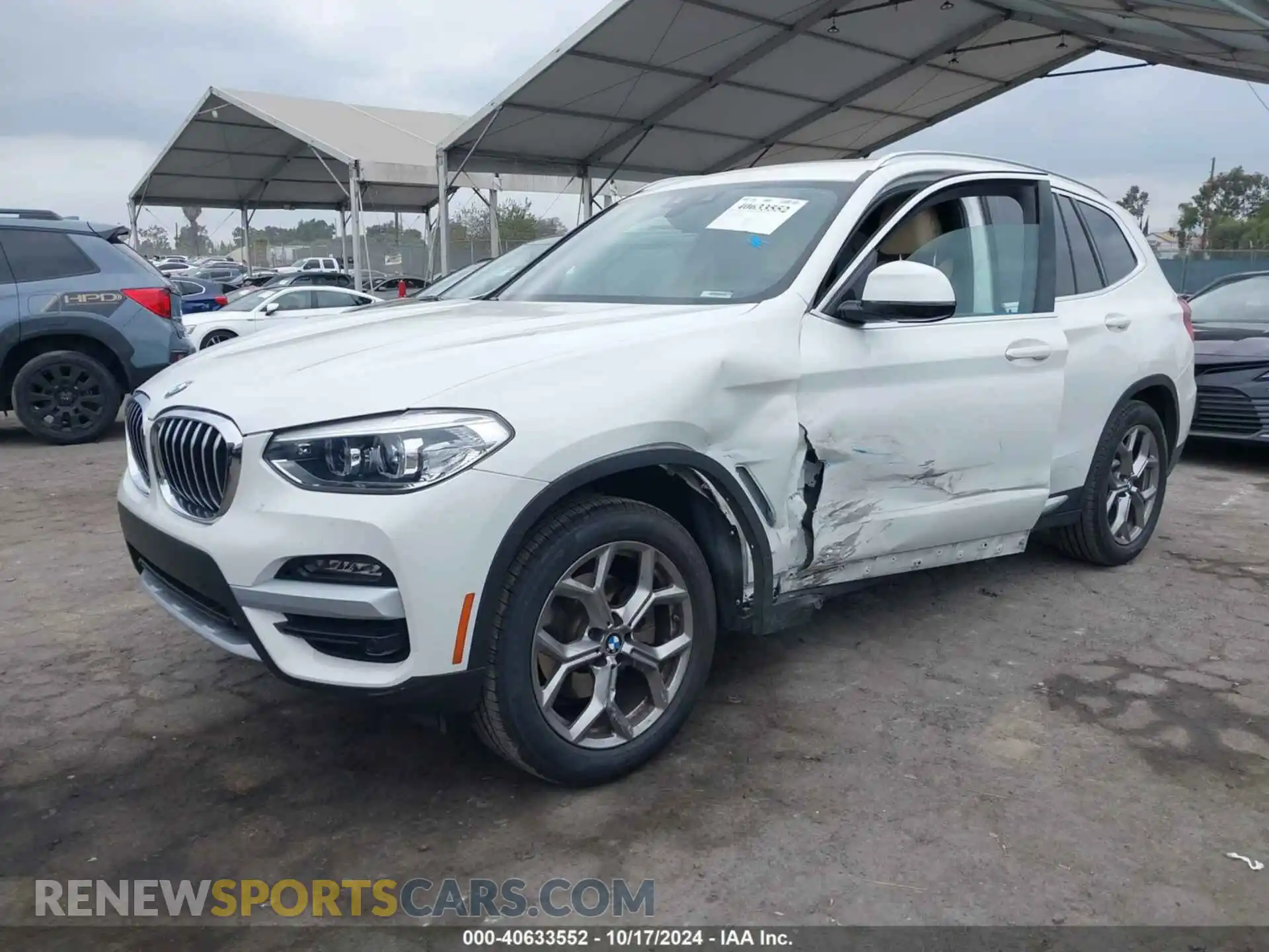 2 Photograph of a damaged car 5UXTY5C00L9D28194 BMW X3 2020