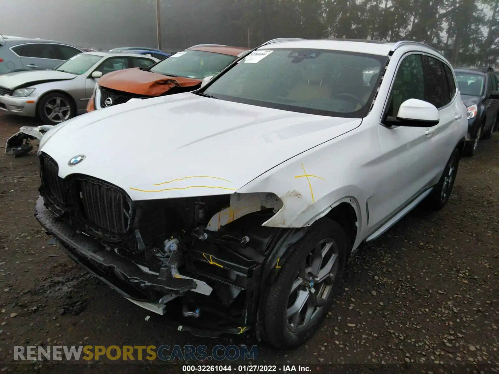 2 Photograph of a damaged car 5UXTY5C00LLT34416 BMW X3 2020