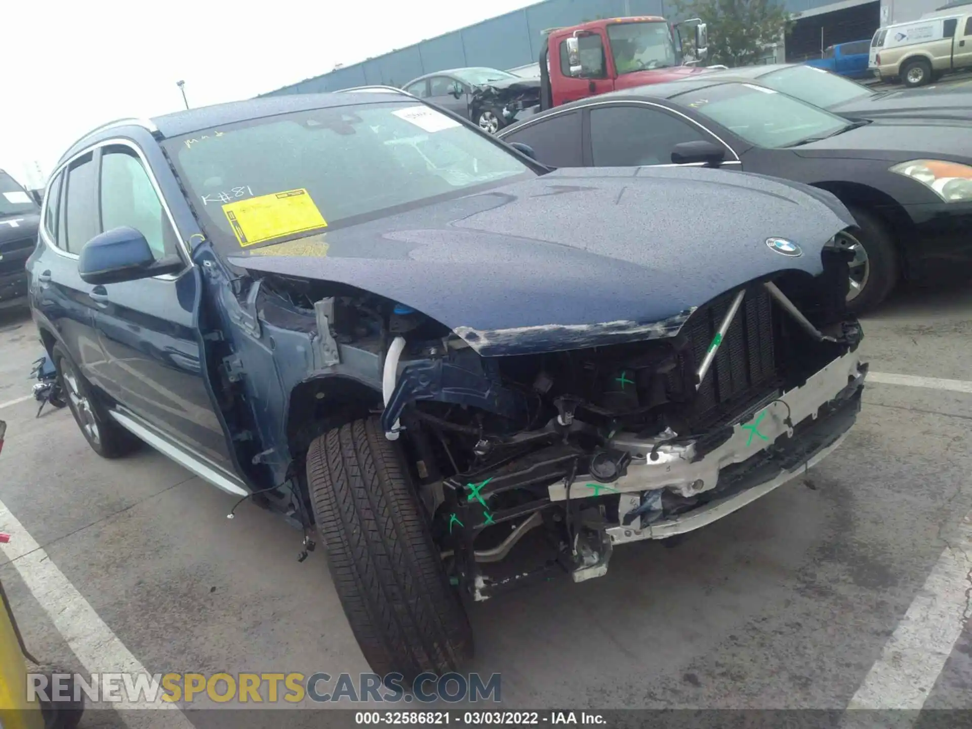 1 Photograph of a damaged car 5UXTY5C01L9C64635 BMW X3 2020