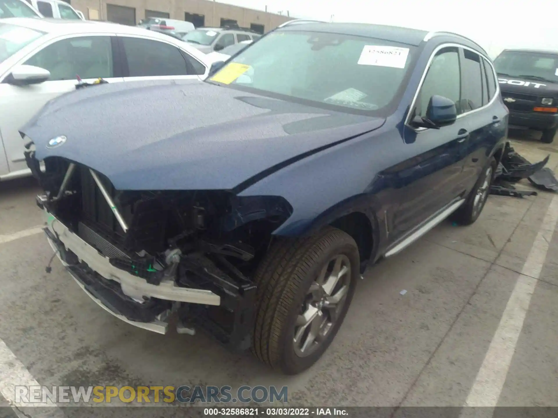 2 Photograph of a damaged car 5UXTY5C01L9C64635 BMW X3 2020