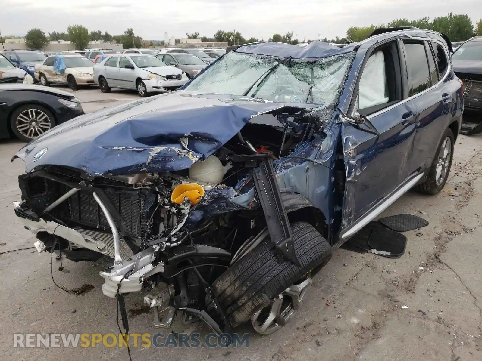2 Photograph of a damaged car 5UXTY5C01LLT36191 BMW X3 2020