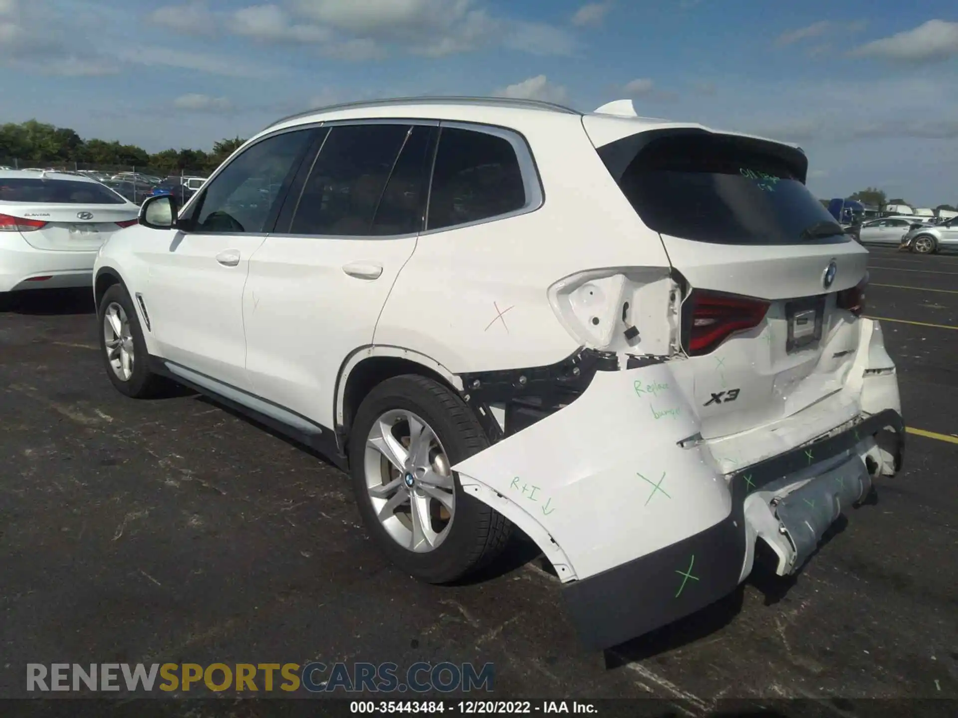 3 Photograph of a damaged car 5UXTY5C02L9B04411 BMW X3 2020
