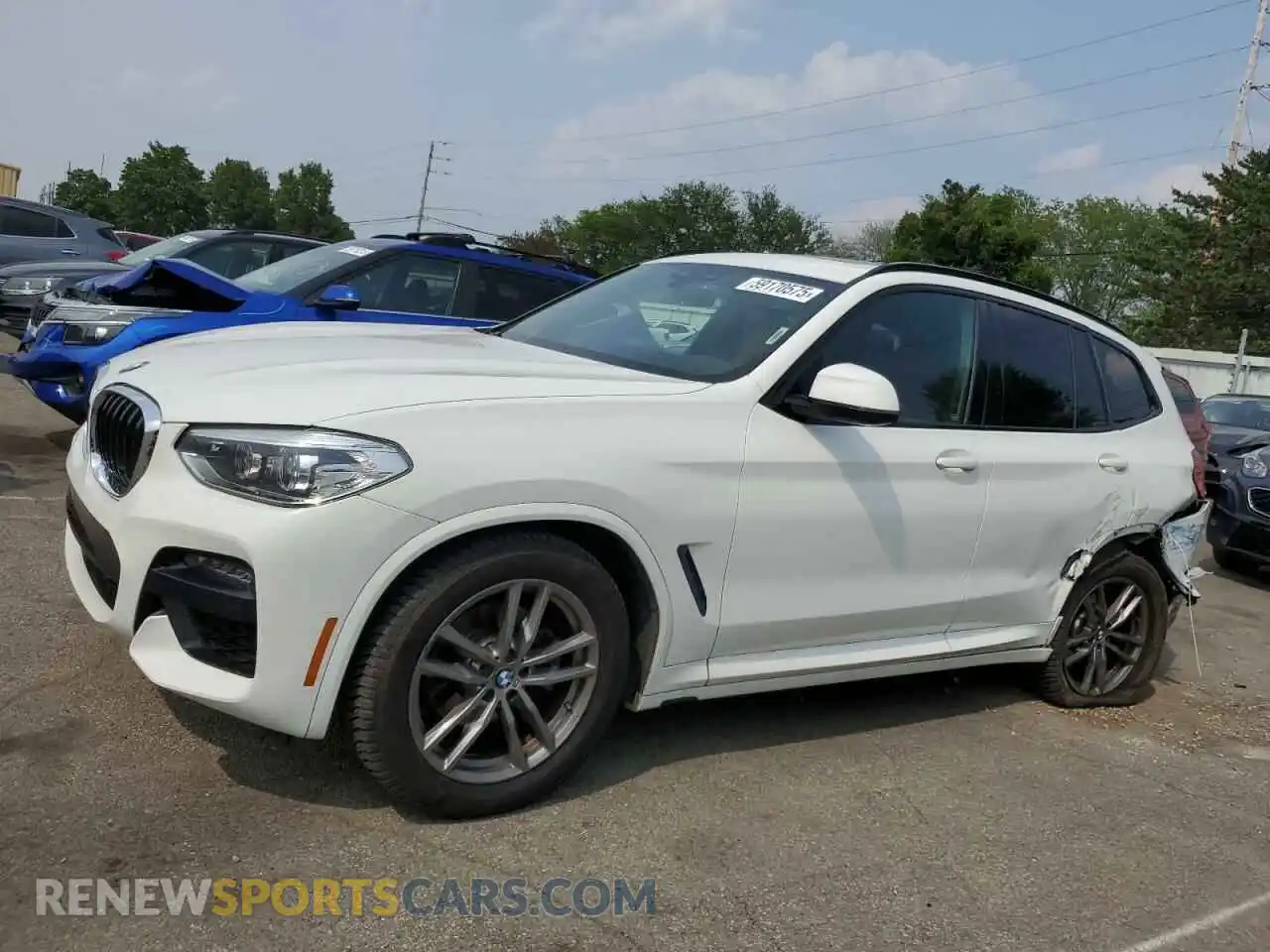 1 Photograph of a damaged car 5UXTY5C02L9C74039 BMW X3 2020