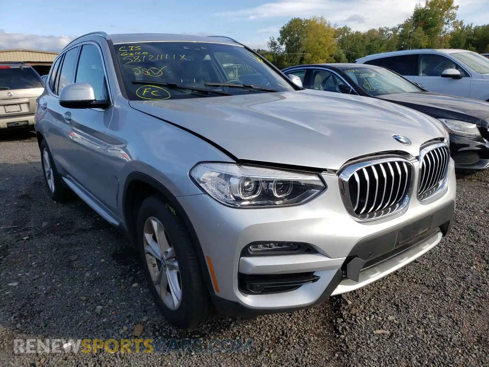 1 Photograph of a damaged car 5UXTY5C02L9C85168 BMW X3 2020