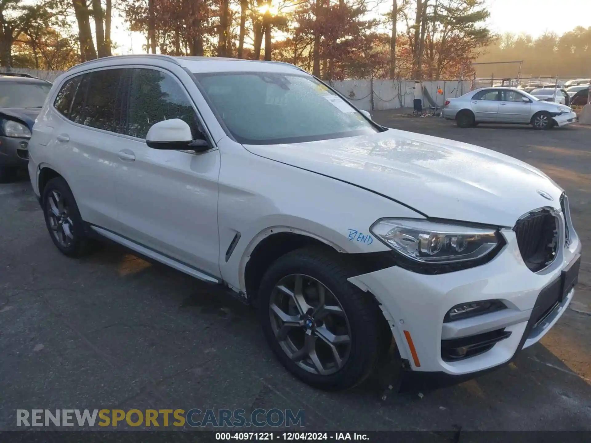 1 Photograph of a damaged car 5UXTY5C02L9D36698 BMW X3 2020