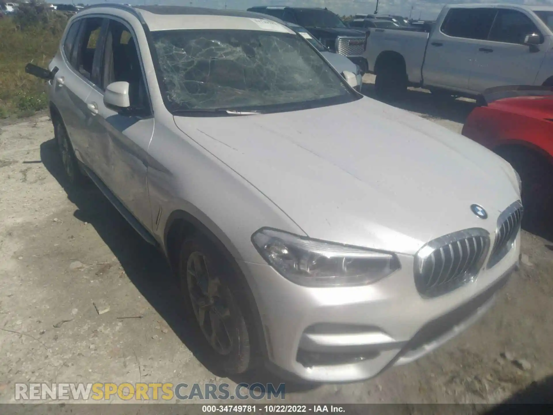 1 Photograph of a damaged car 5UXTY5C03L9C93523 BMW X3 2020