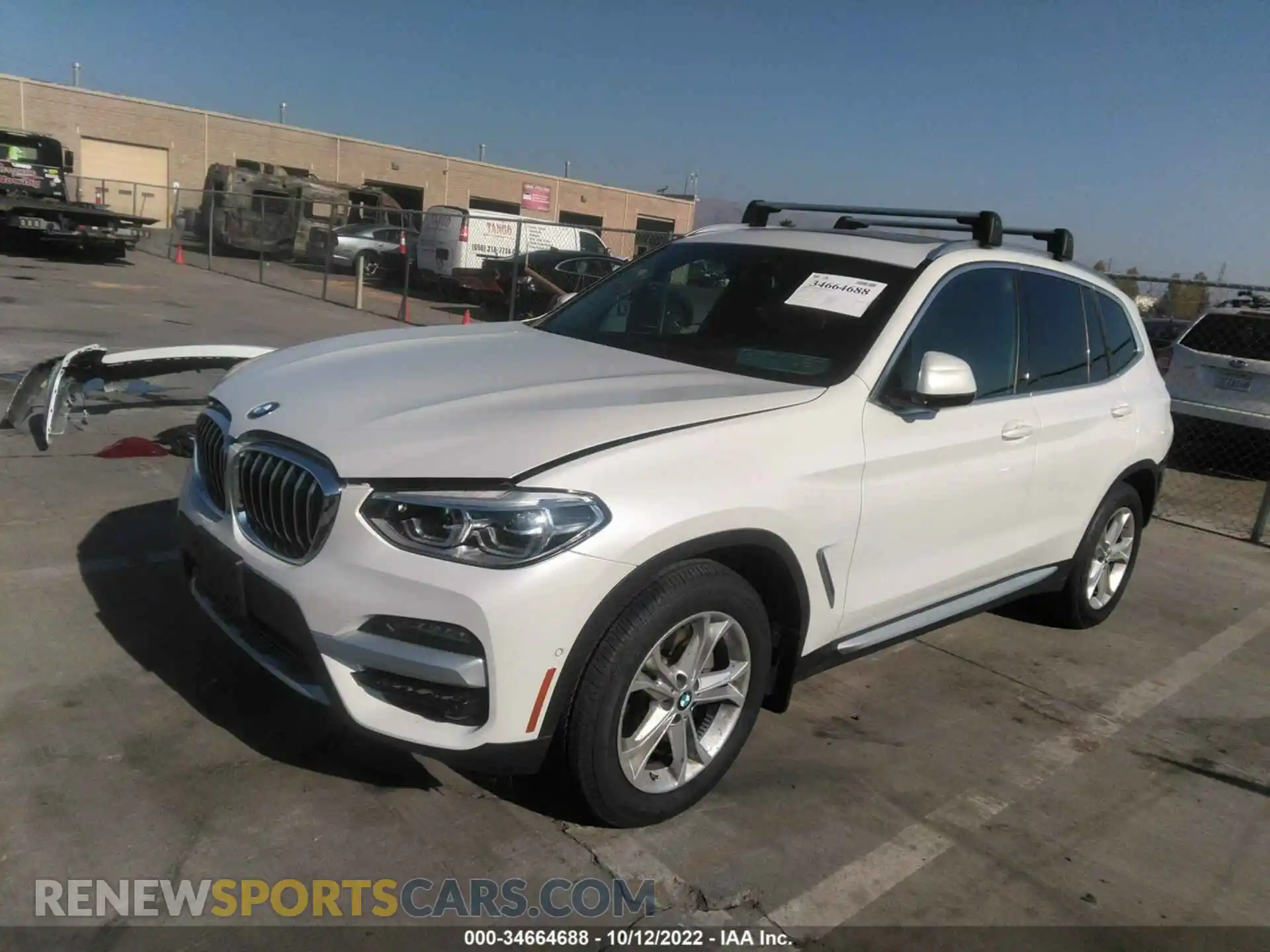 2 Фотография поврежденного автомобиля 5UXTY5C03LLE55749 BMW X3 2020