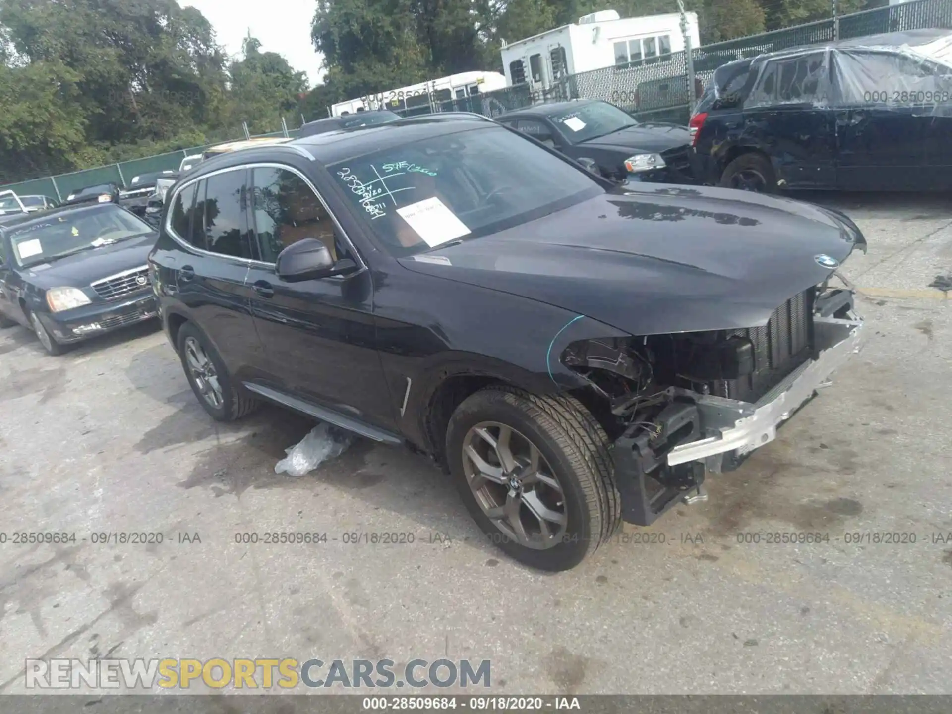 1 Photograph of a damaged car 5UXTY5C03LLT34829 BMW X3 2020