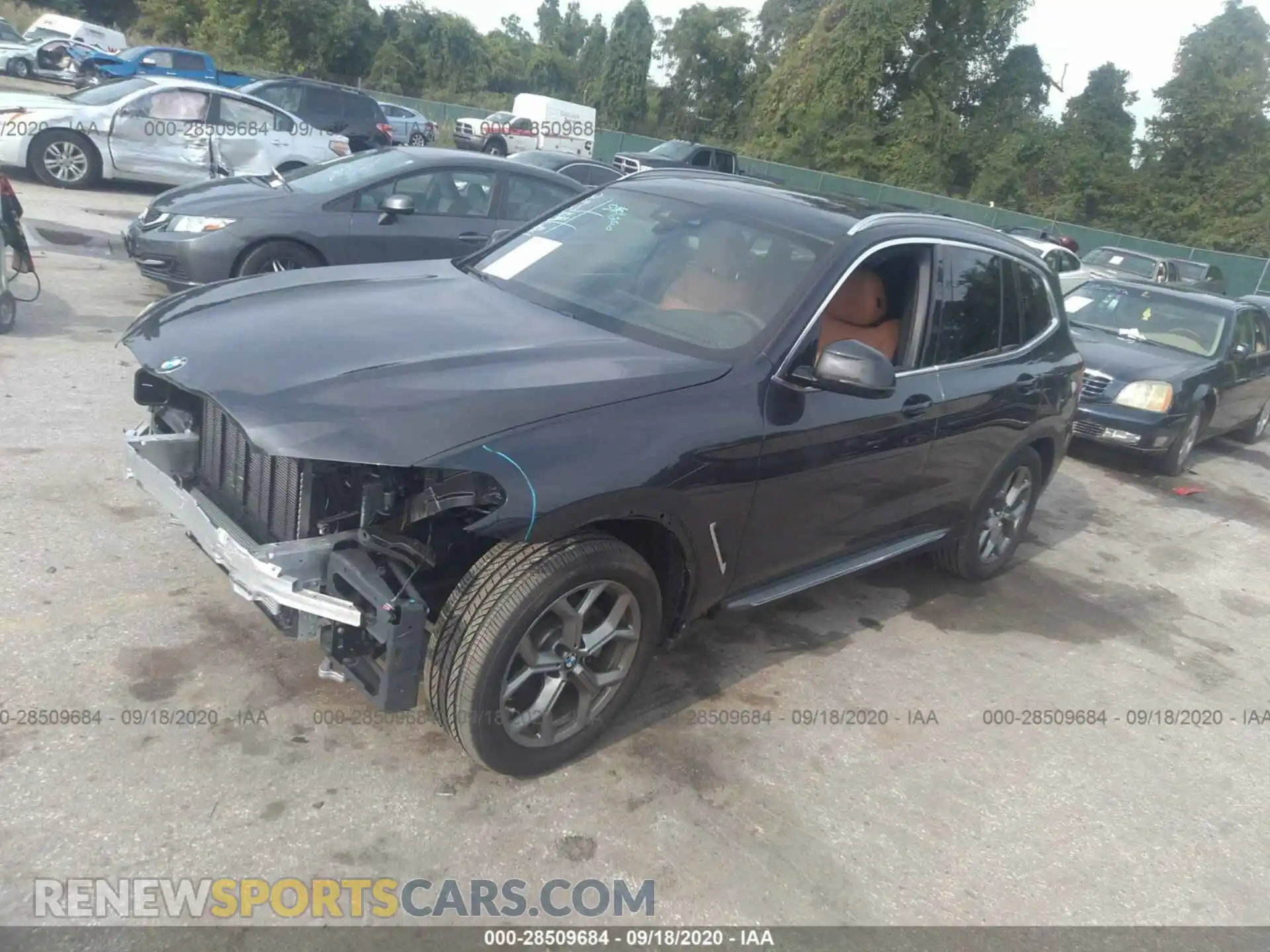 2 Photograph of a damaged car 5UXTY5C03LLT34829 BMW X3 2020