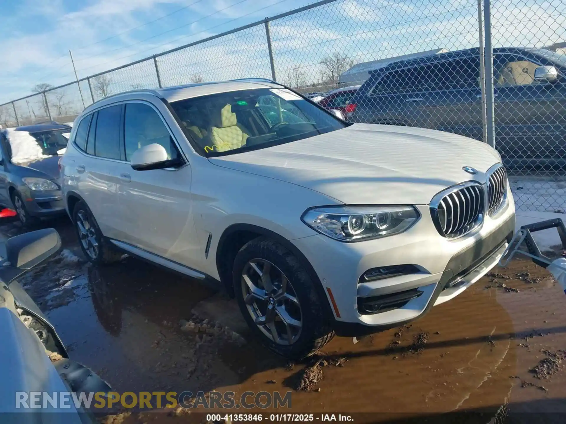 1 Photograph of a damaged car 5UXTY5C04L9D28375 BMW X3 2020