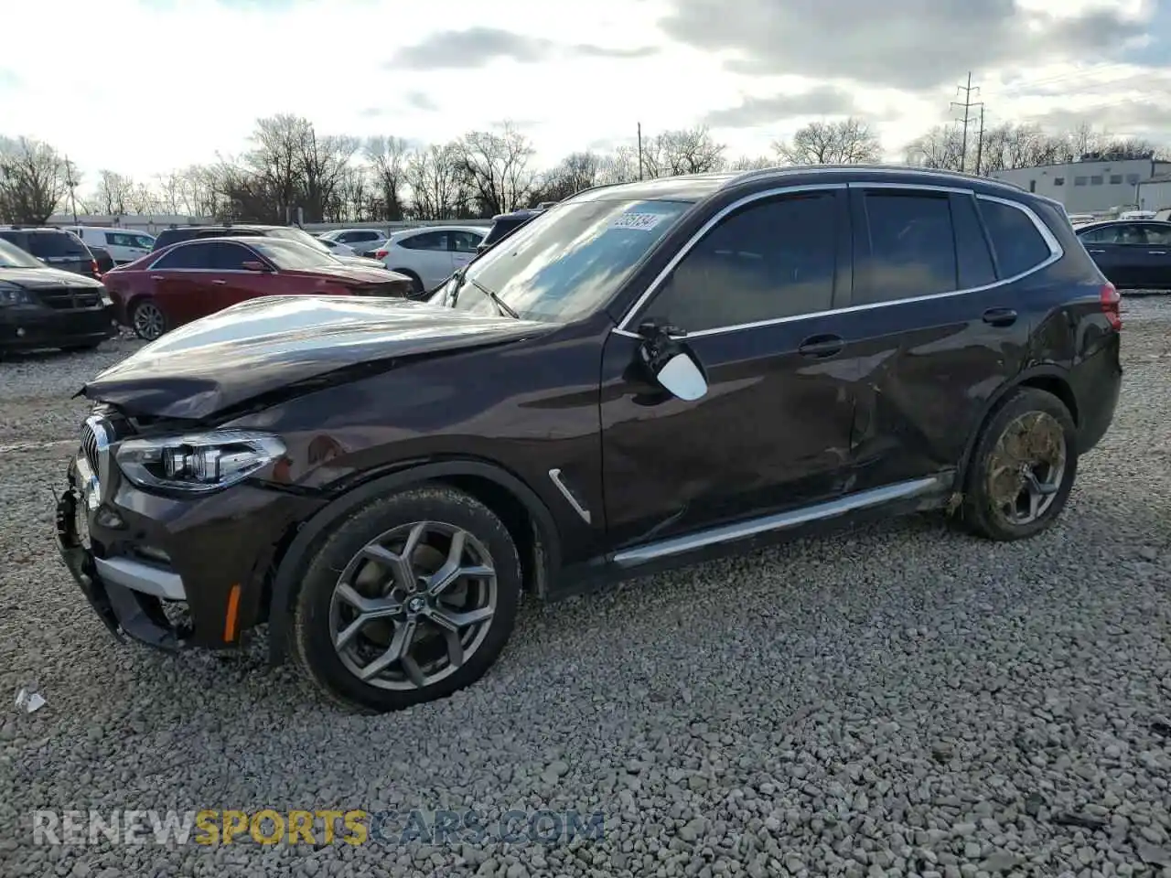 1 Photograph of a damaged car 5UXTY5C04LLT34399 BMW X3 2020