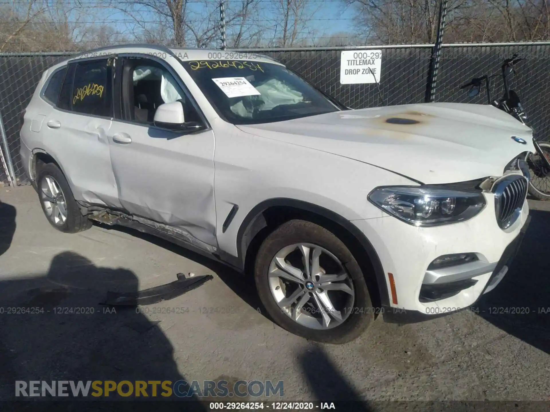 1 Photograph of a damaged car 5UXTY5C05L9B04533 BMW X3 2020