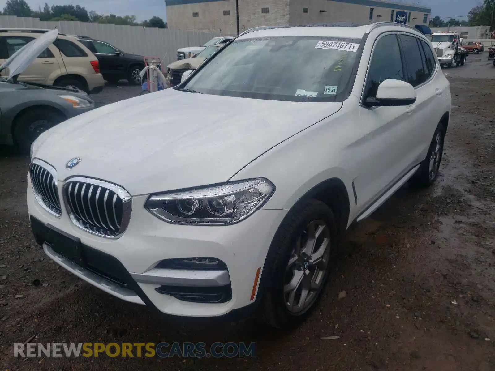 2 Photograph of a damaged car 5UXTY5C05LLT34685 BMW X3 2020