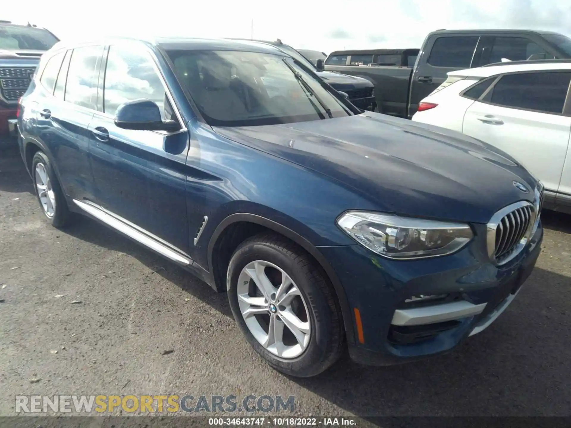 1 Photograph of a damaged car 5UXTY5C05LLT34900 BMW X3 2020