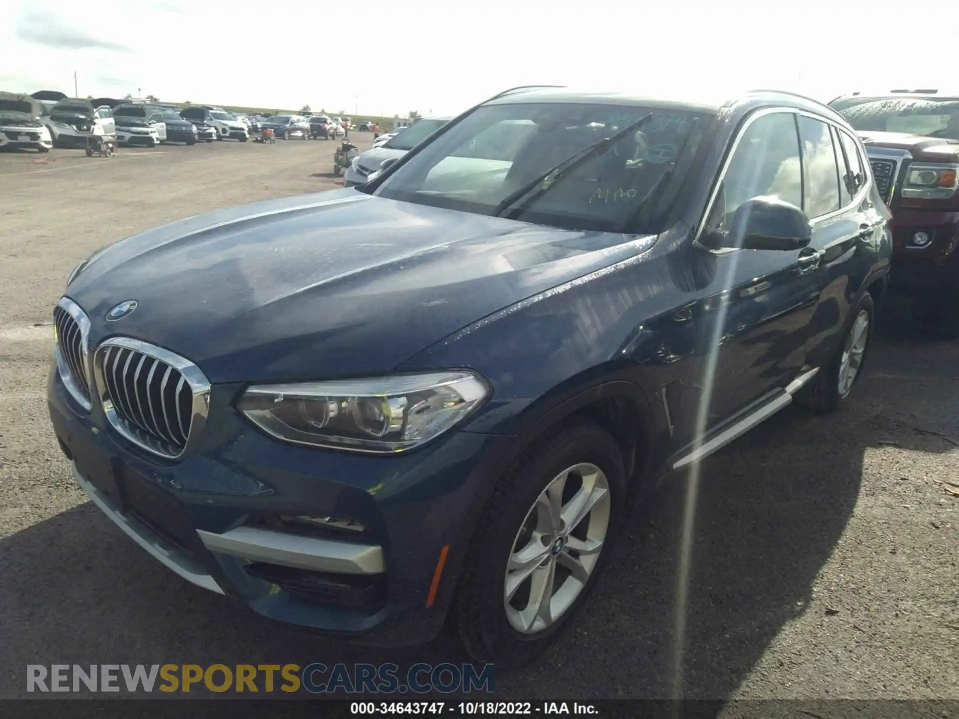2 Photograph of a damaged car 5UXTY5C05LLT34900 BMW X3 2020