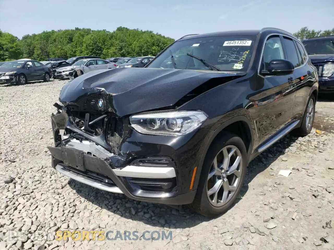 2 Photograph of a damaged car 5UXTY5C05LLT38252 BMW X3 2020