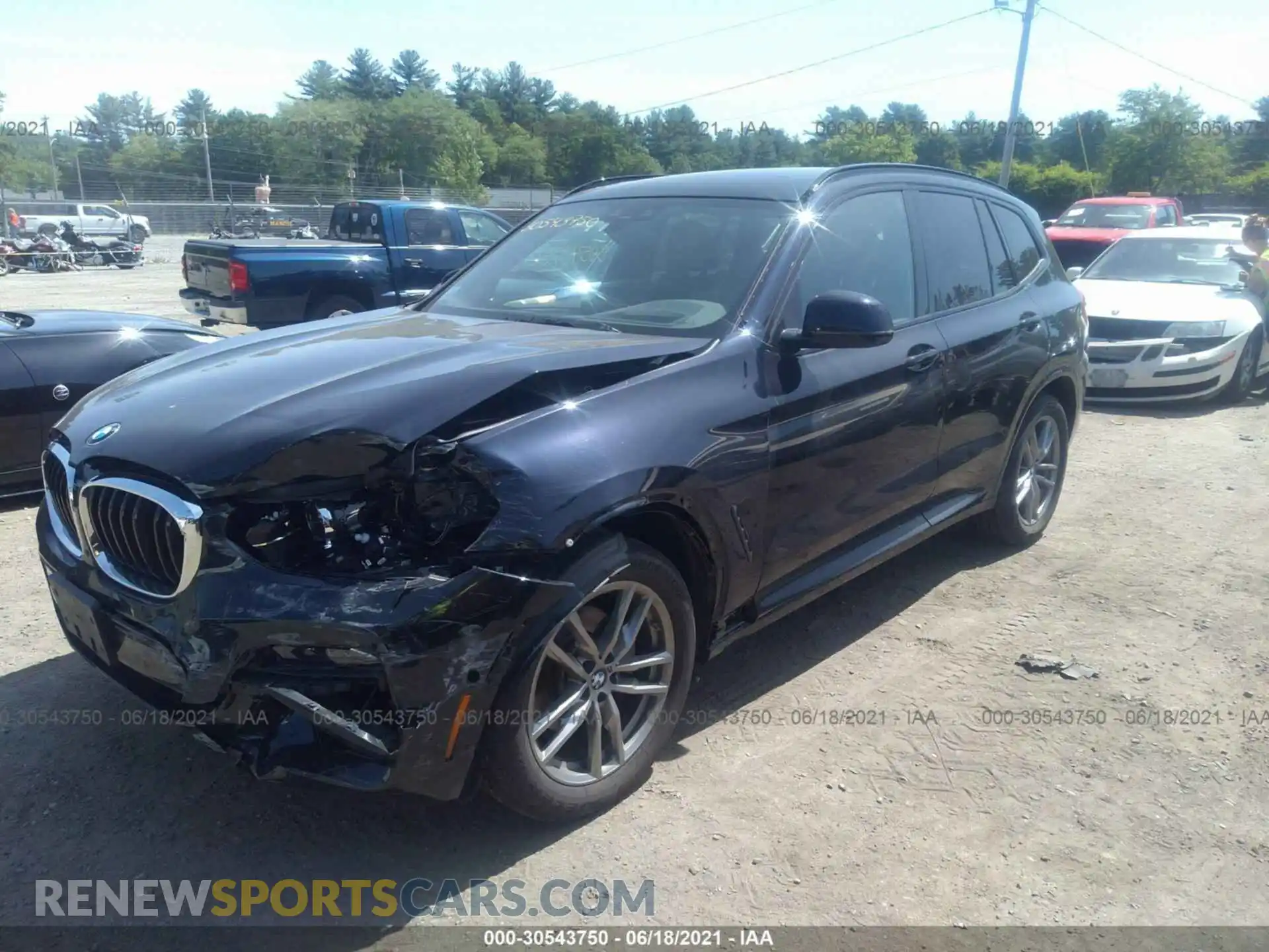2 Photograph of a damaged car 5UXTY5C07L9B57430 BMW X3 2020