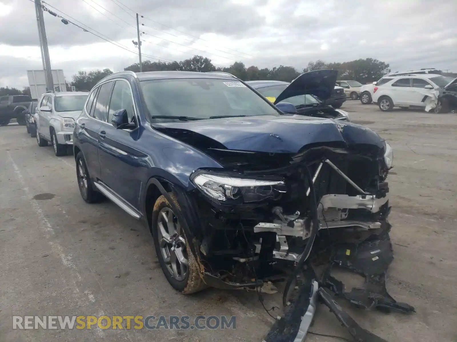 1 Photograph of a damaged car 5UXTY5C08L9C36167 BMW X3 2020