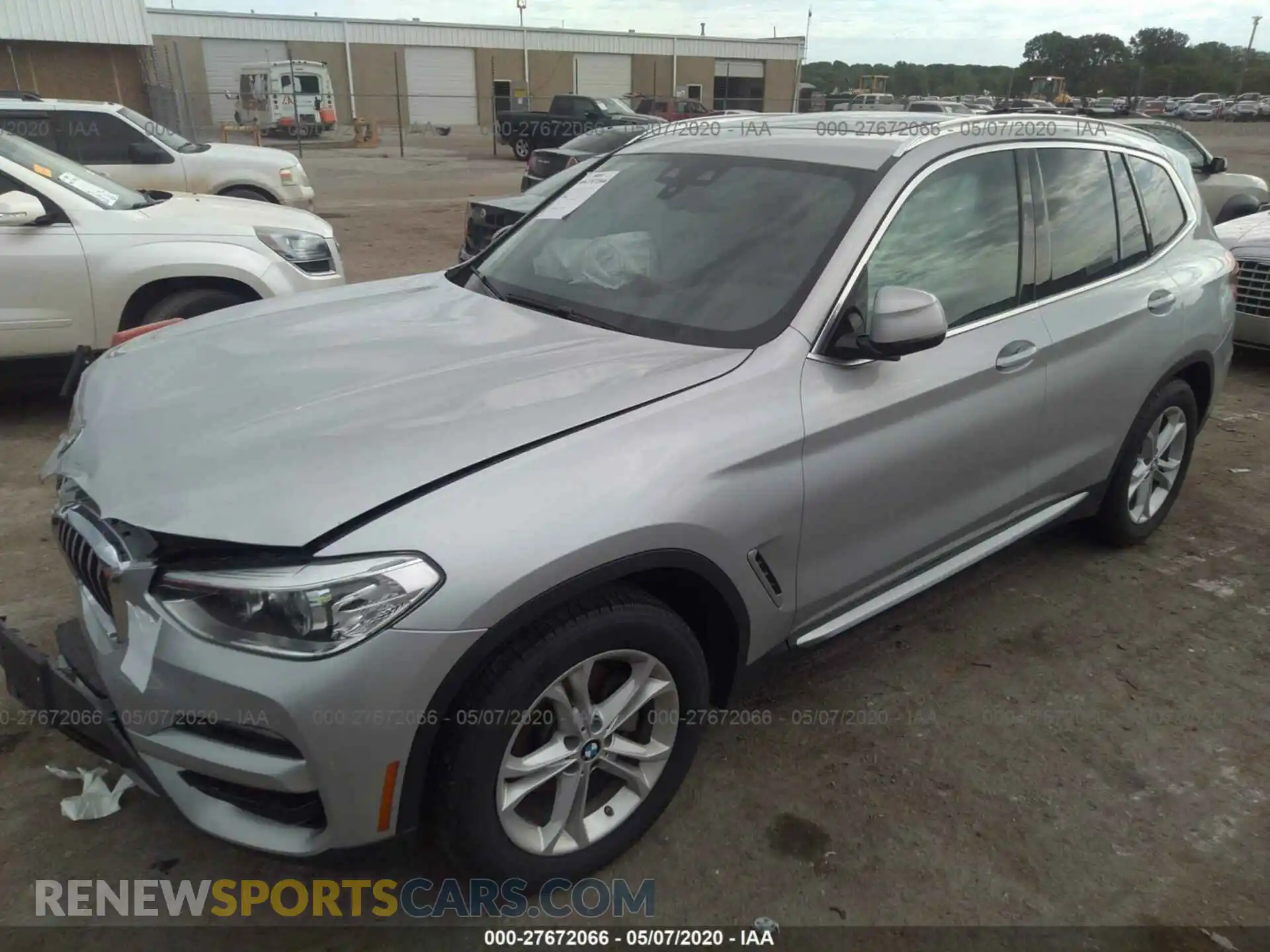 2 Photograph of a damaged car 5UXTY5C08LLT31778 BMW X3 2020