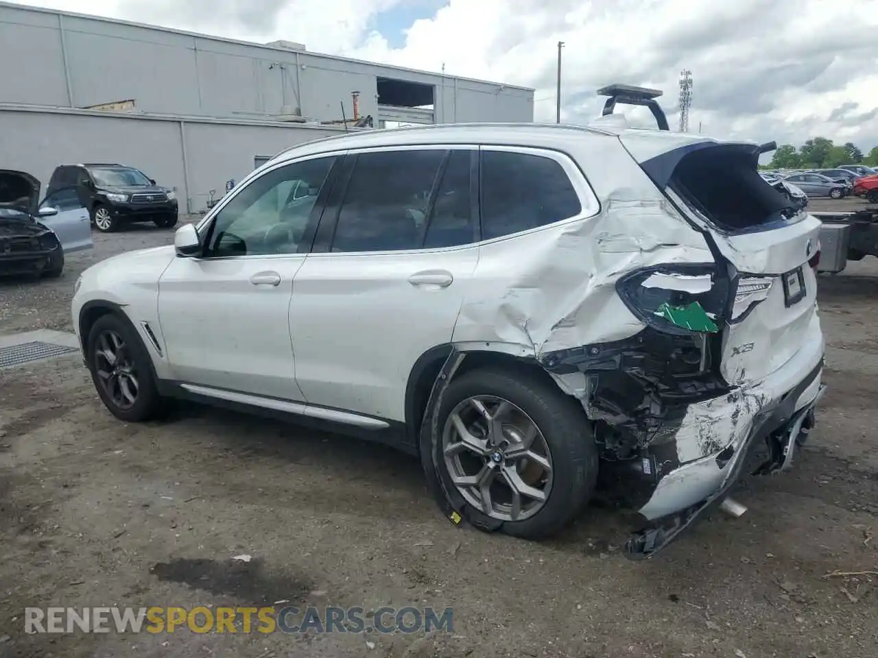2 fotografías del automóvil dañado 5UXTY5C08LLT32459 BMW X3 2020