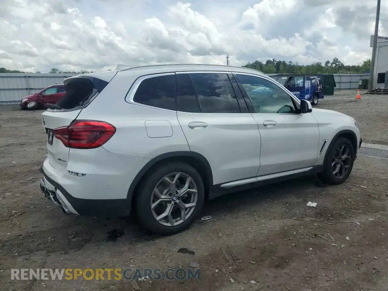 3 fotografías del automóvil dañado 5UXTY5C08LLT32459 BMW X3 2020