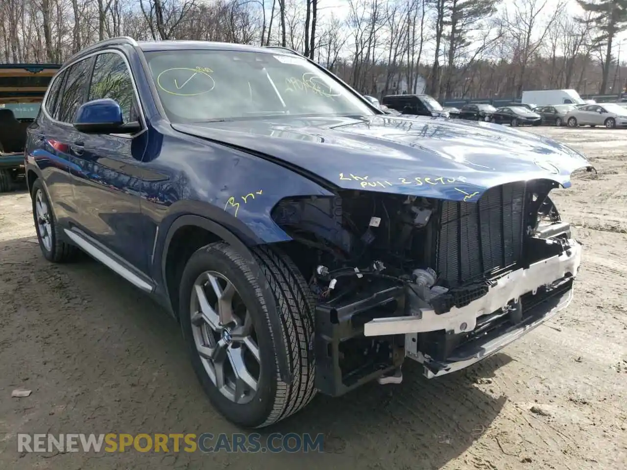 1 Photograph of a damaged car 5UXTY5C08LLT36429 BMW X3 2020