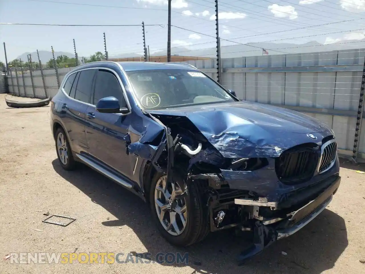 1 Photograph of a damaged car 5UXTY5C09L9B17995 BMW X3 2020
