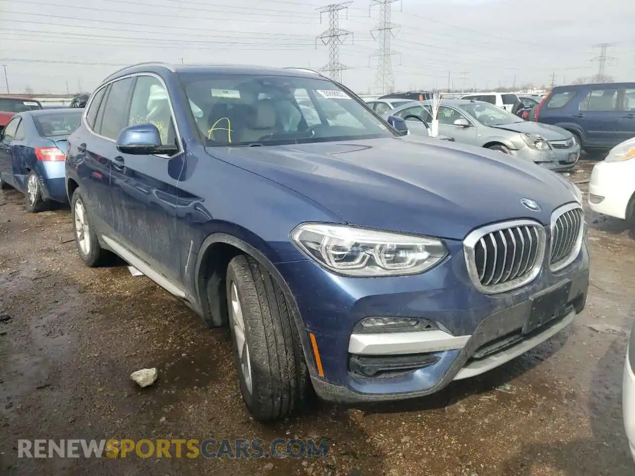 1 fotografías del automóvil dañado 5UXTY5C09L9B70342 BMW X3 2020