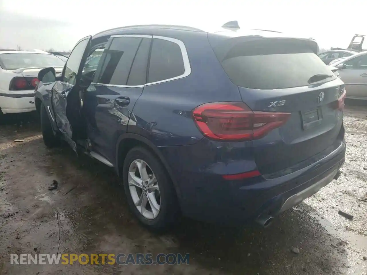 3 fotografías del automóvil dañado 5UXTY5C09L9B70342 BMW X3 2020