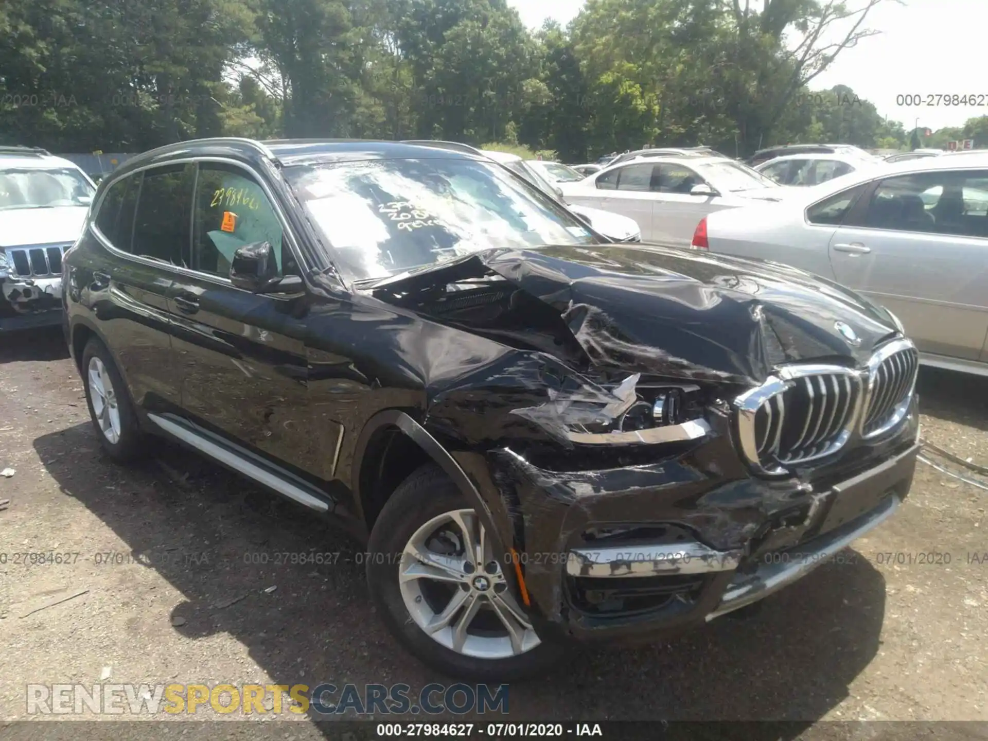 1 Photograph of a damaged car 5UXTY5C09L9C62244 BMW X3 2020